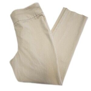 Chico's Fabulously Slimming Tan Khaki Pull On Waist Chino Pants, 8
